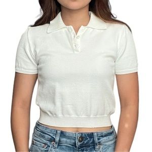 Cropped Polo Shirt